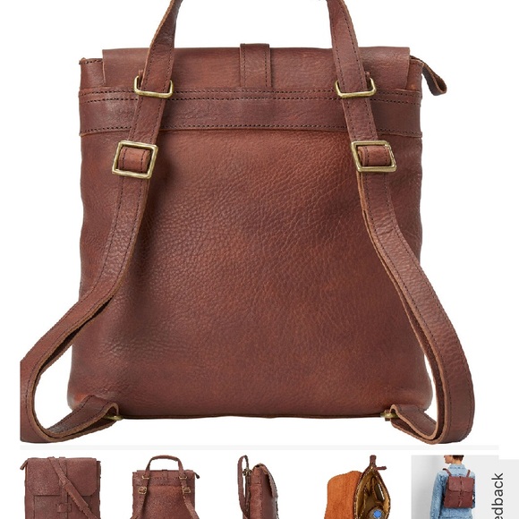 Duluth Trading Co Lifetime Leather Convertible Backpack - Picture 8 of 10